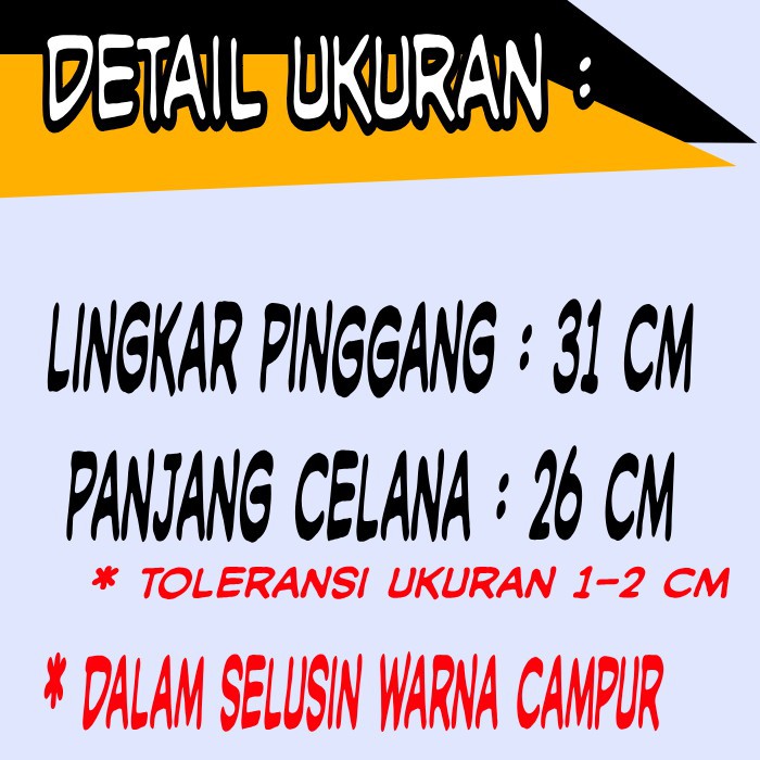 Celana bayi 1 lusin promo Celana Pendek Anak CUCI GUDANG