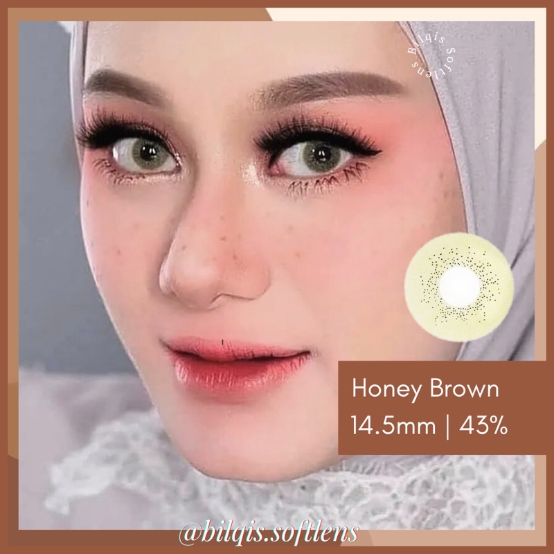 NEW MORE DUBAI OCRE BROWN SOFTLENS - BEST SELLER Diameter 14,5mm