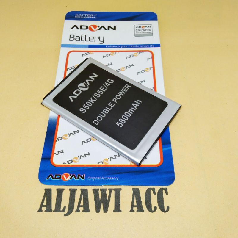 Baterai Batre Battery Advan S50K/S5E/4G Double Power Battery Hp