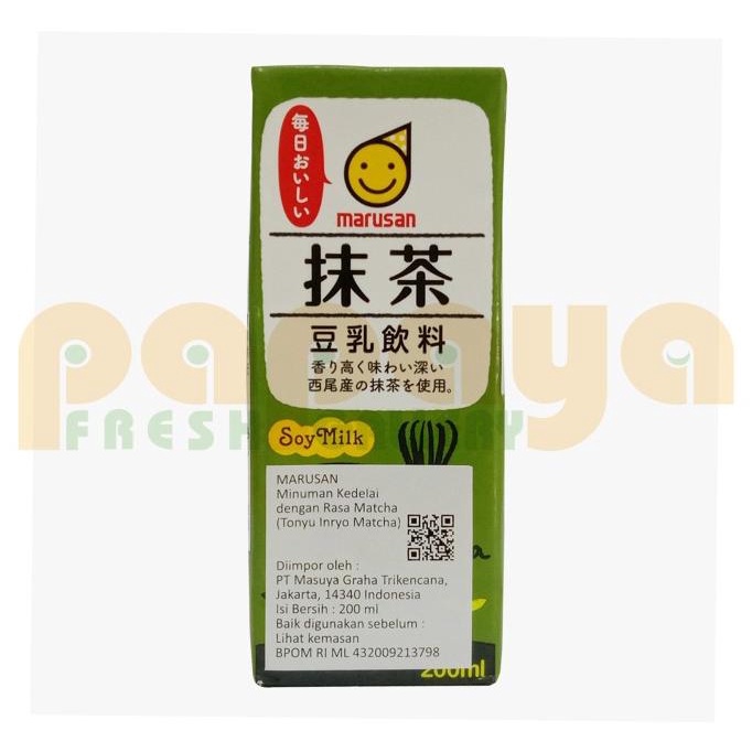 

best produk] Marusan Tonyu Matcha Susu Kedelai 200 ML