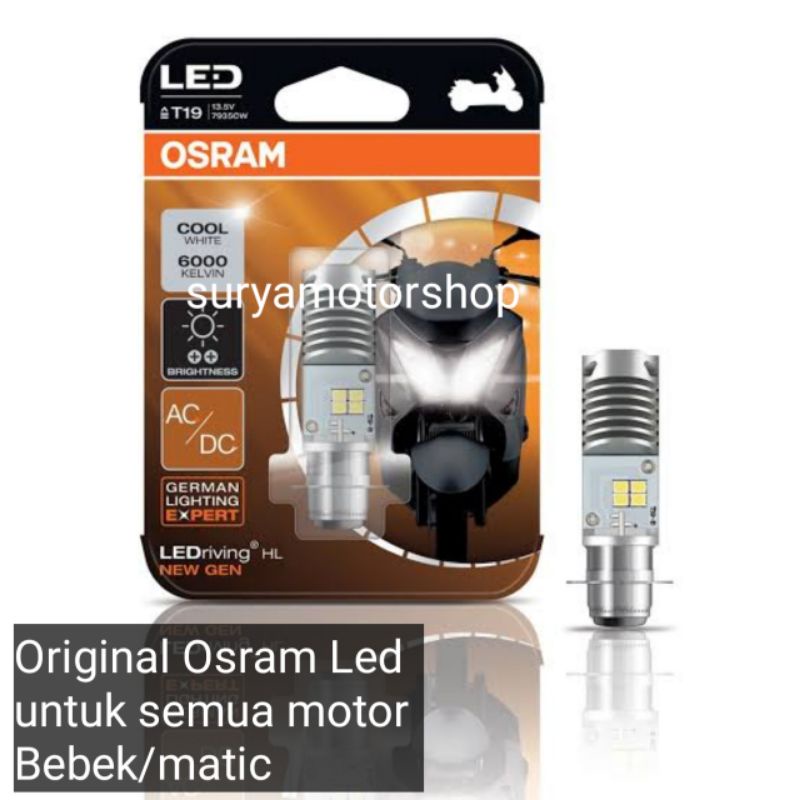 LAMPU DEPAN LED OSRAM ORIGINAL K1 UNTUK SEMUA JENIS MOTOR BEBEK MOTOR MATIC LAMPU DEPAN LED OSRAM