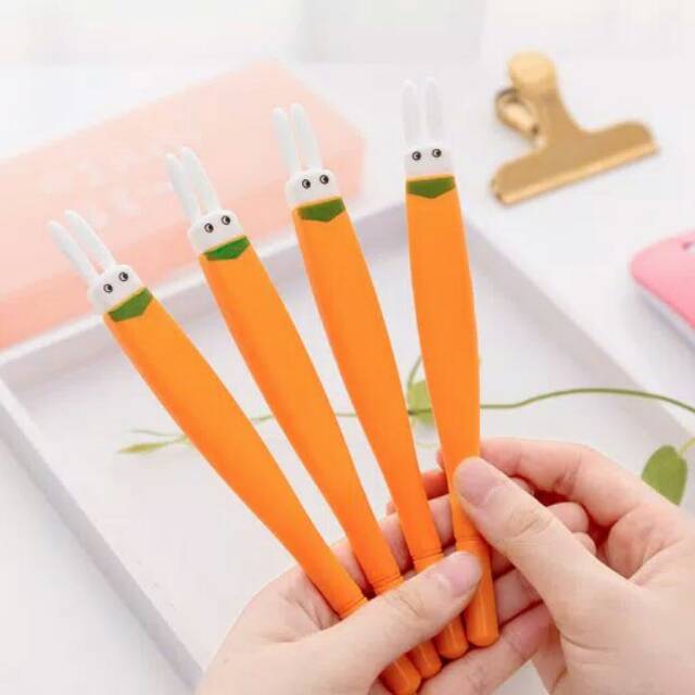 

Pulpen Gel Wortel Kelinci Telinga Panjang 0.5mm