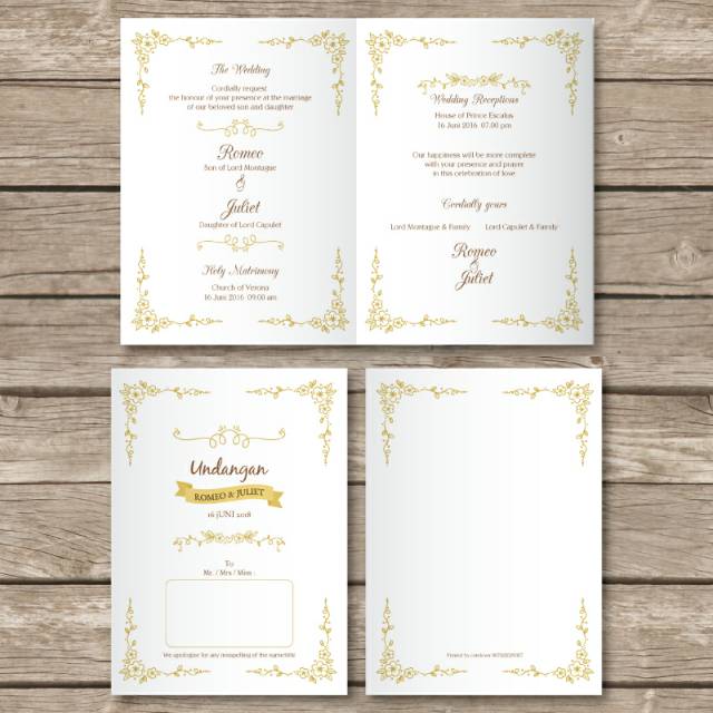 Contoh Wedding Invitation Bahasa Indonesia