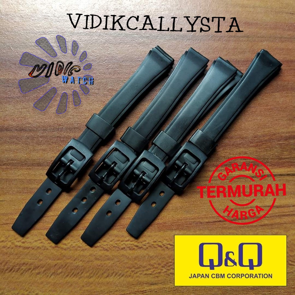 Strap Tali Rubber Karet 12mm Q&amp;q Qq Qnq Strap 12mm