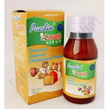 Pacdin Cough Sirup 60ml / OBAT BATUK ANAK / PACDIN SIRUP / OBAT DEMAM BATUK PILEK ANAK / OBAT BATUK 