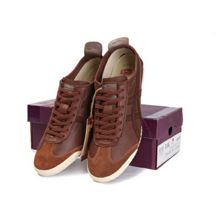 SEPATU ONITSUKA TIGER MEXICO DELUXE 66 BROWN PREMIUM JAPAN