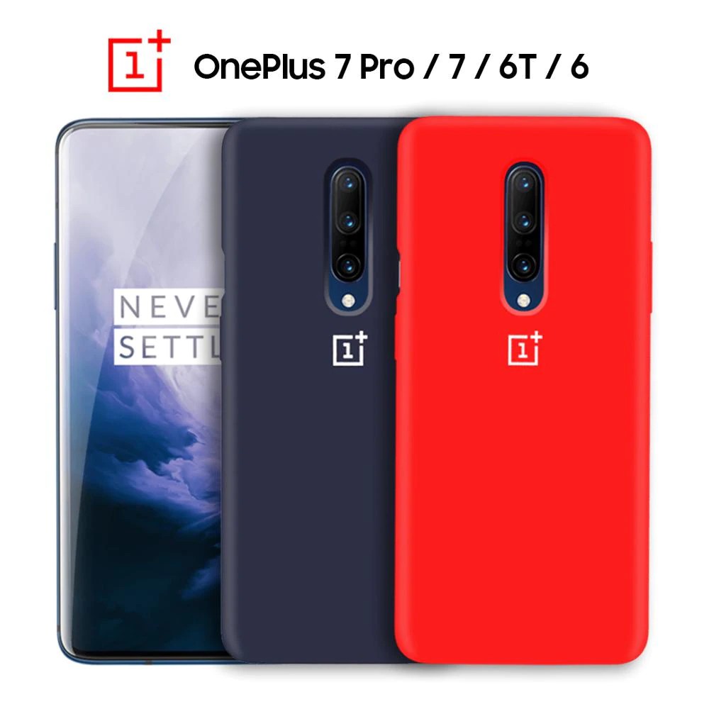OnePlus 7 Pro Case Original Liquid State Silicone Soft Shockproof Case OnePlus 7 Case TPU Full