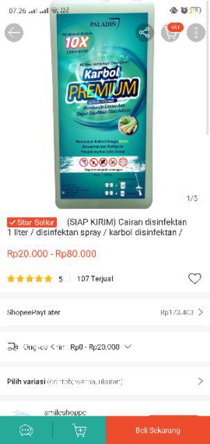 (termurah Gratis Ongkir ) Disinfektan Concentrate Karbol Premium Paladin / Karbol / Alcohol