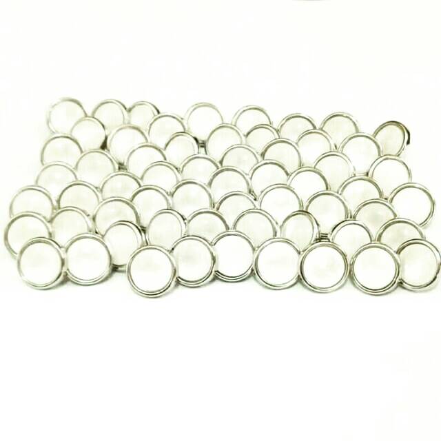 COD Isi 100 pcs Diameter 11mm /13 mm - Kancing Baju Mutiara - Kancing Jamur Mutiara Silver Gold