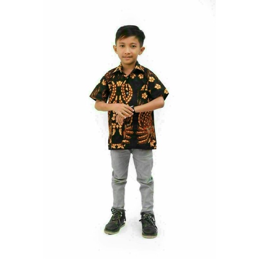 BATIK COUPLE ANAK  TERBARU-Hem cndrawasih coklt