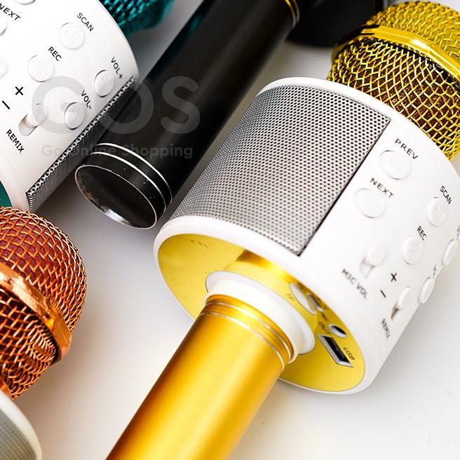 ▲ Mic Karaoke Mikrofon Wireless Bluetooth WSTER WS 858 WS-858 Mic Smule ✥