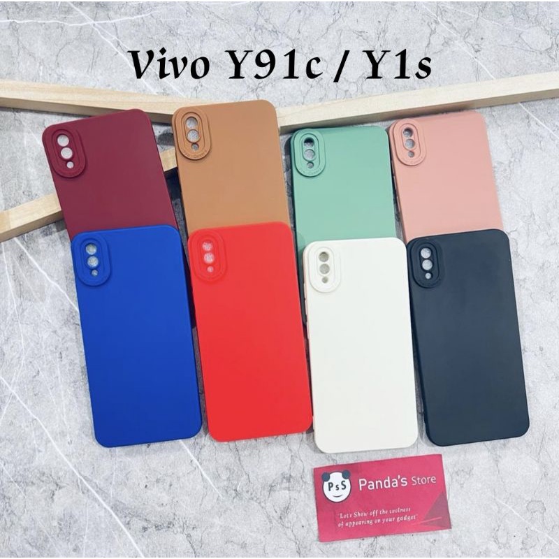 Softcase Pro Camera Vivo Y91c , Y1s Candy Case Full Color 3D Silikon TPU