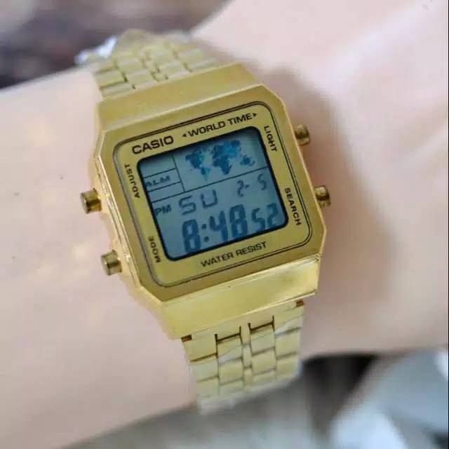JAM TANGAN FASHION WANITA CASIO WORLDTIME ANTI AIR