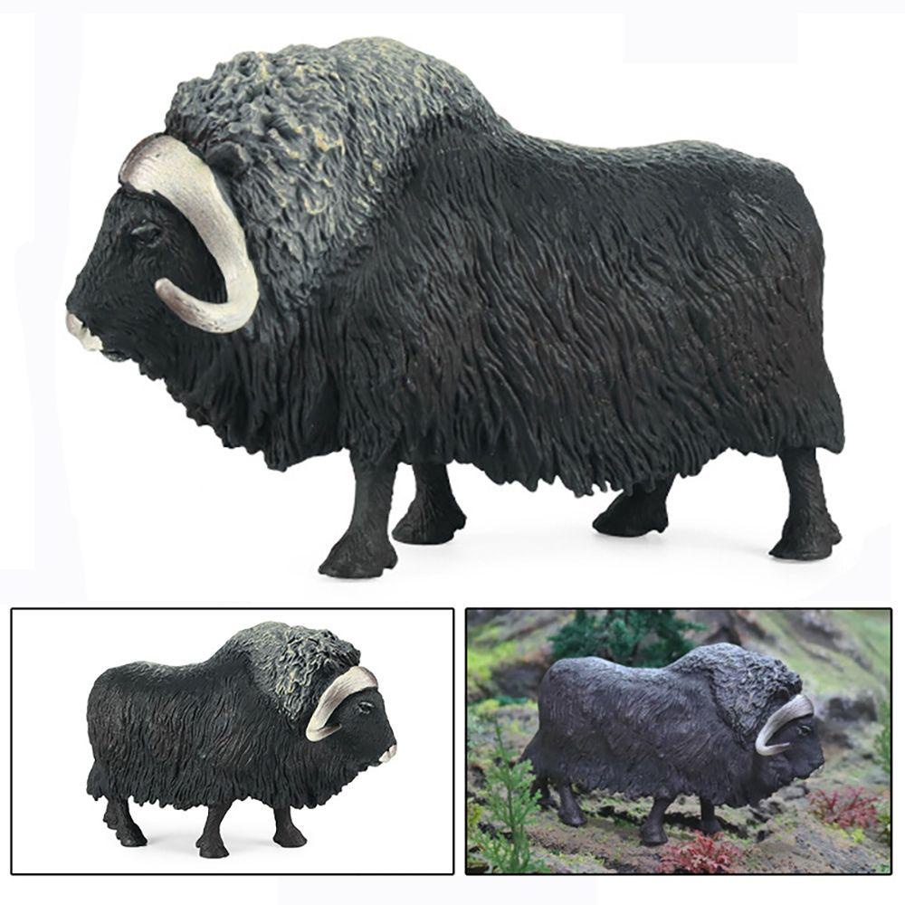 R-flower Musk-ox Model Hewan / Bunga Untuk Edukasi Dini Anak