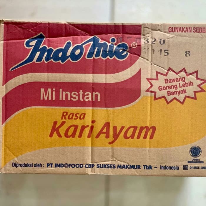 

Mie Instan INDOMIE KARI AYAM / DUS / 40 Bungkus