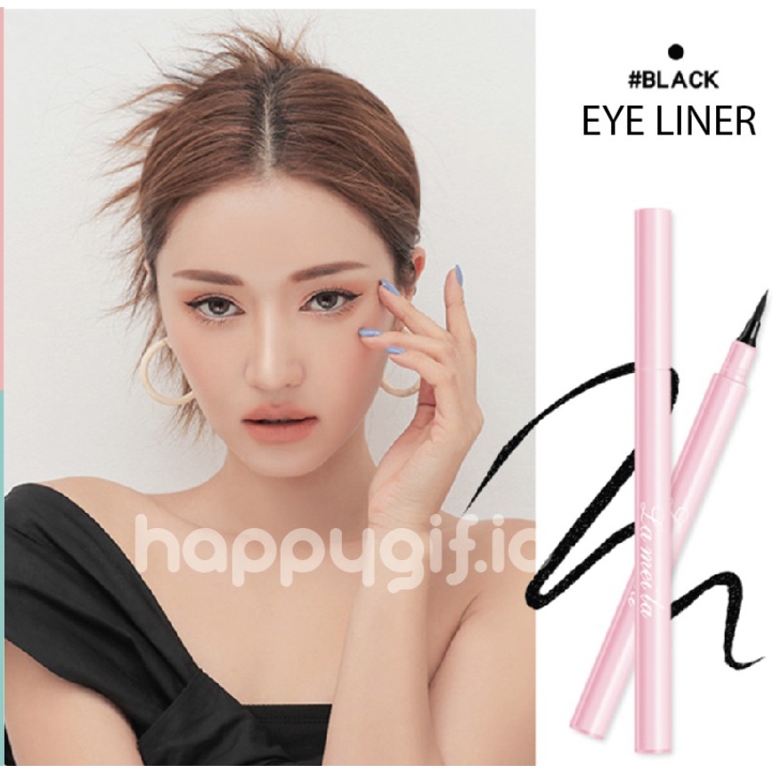 LAMEILA Eyeliner Pensil Cair Profesional Warna Hitam Anti Air Tahan Lama Pink LA009