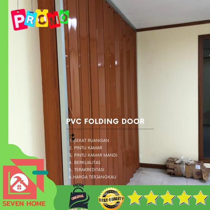 :>:>:>:>] PVC folding door pintu lipat plastik geser tahan lama