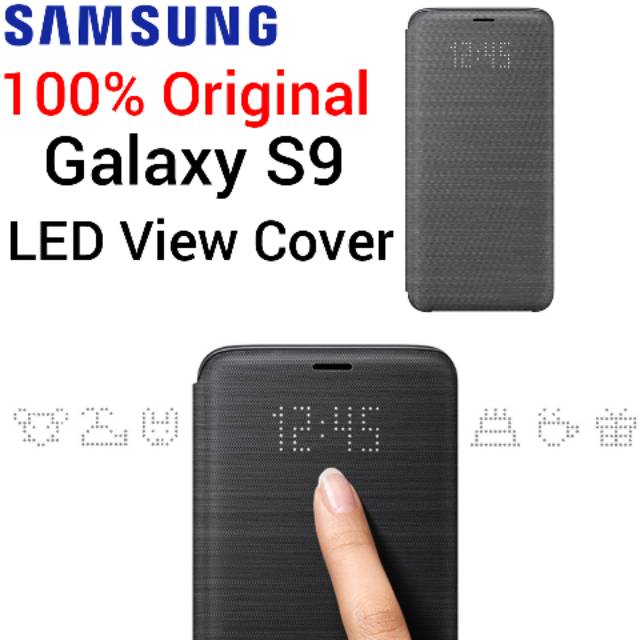 Original Samsung S9 LED View Cover Flip Case Kesing Buku Casing