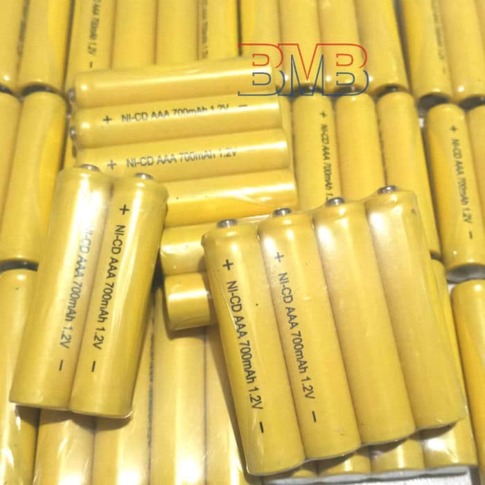 KUNING AAA 700mAh Batre 1.2v Baterai Charge Cas Rechargeable