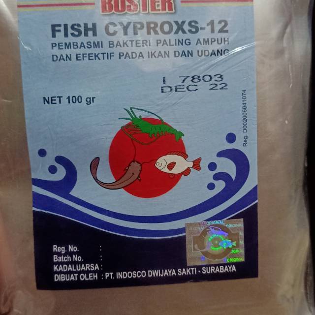 

Fish cyproxs-12 per pack isi 5 sachet