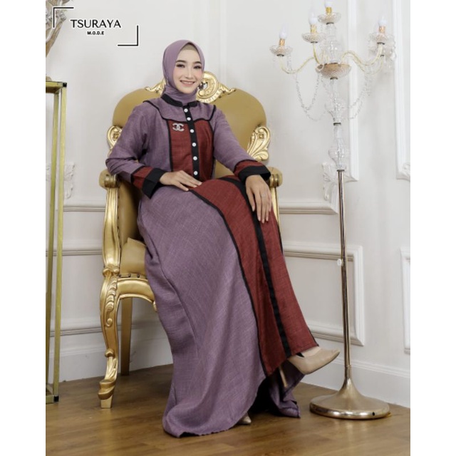 Queen Gamis ori tsurayya/katun/gamis/murah/dress/gamis/anjanisabila/fizzi