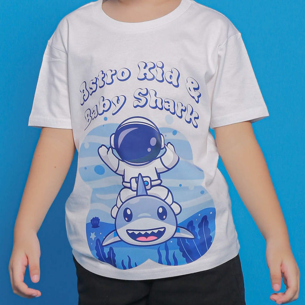 Kaos Distro Anak Premium Astro Kid &amp; Baby Shark