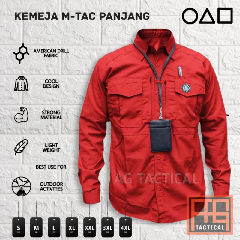 KEMEJA TACTICAL M-TAC / KEMEJA R-TAC / KEMEJA PDL LAPANGAN / KEMEJA OUTDOOR / KEMEJA PARTAI