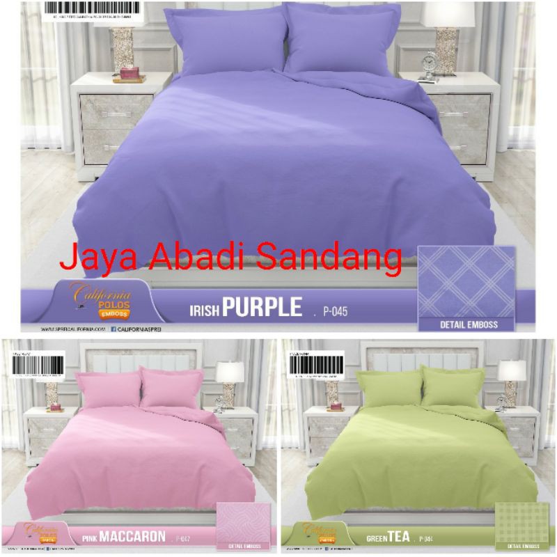 Baru Bedcover California Polos Emboss King 180 X 200 Bed Cover Set California Polos Uk 180 Shopee Indonesia