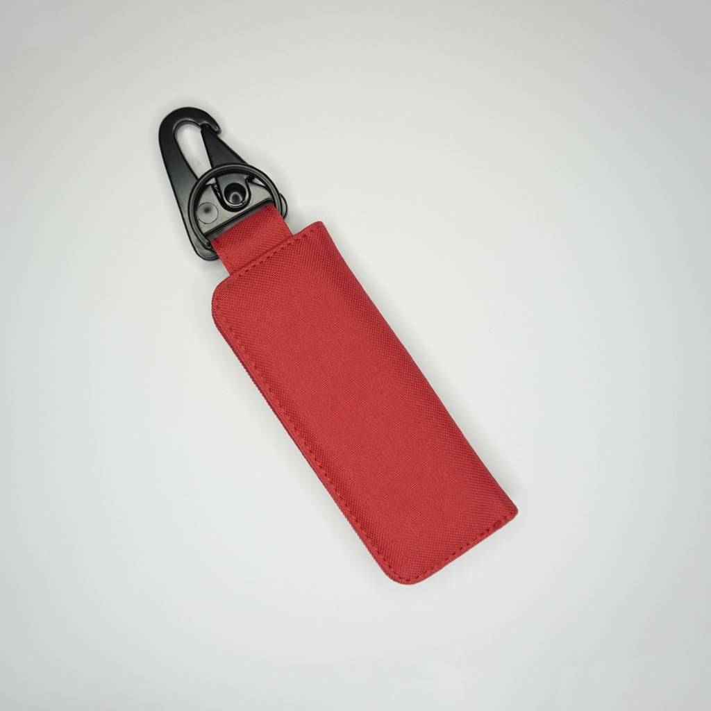 Gantungan Kunci Mobil Motor Carabiner Dompet STNK Slim Warna Merah - UGCB0013