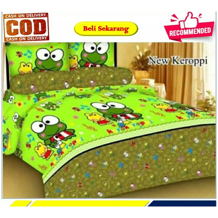 Sprei Kasur 1 SET Ukuran 180x200cm Motif dan karakter Kartun