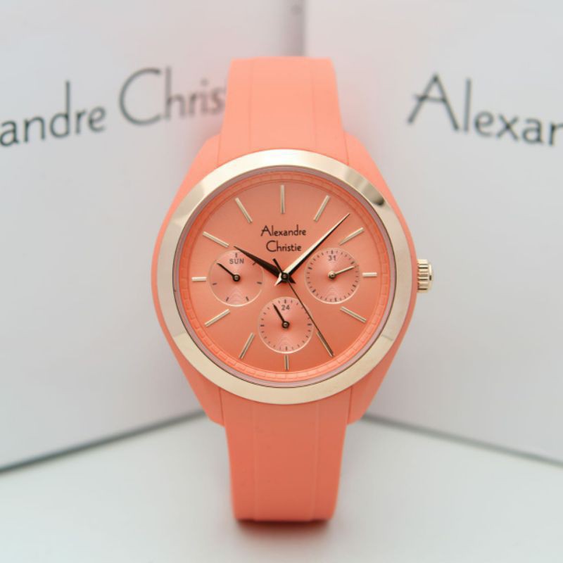 ALEXANDRE CHRISTIE AC 2833 WANITA ORANGE ROSEGOLD