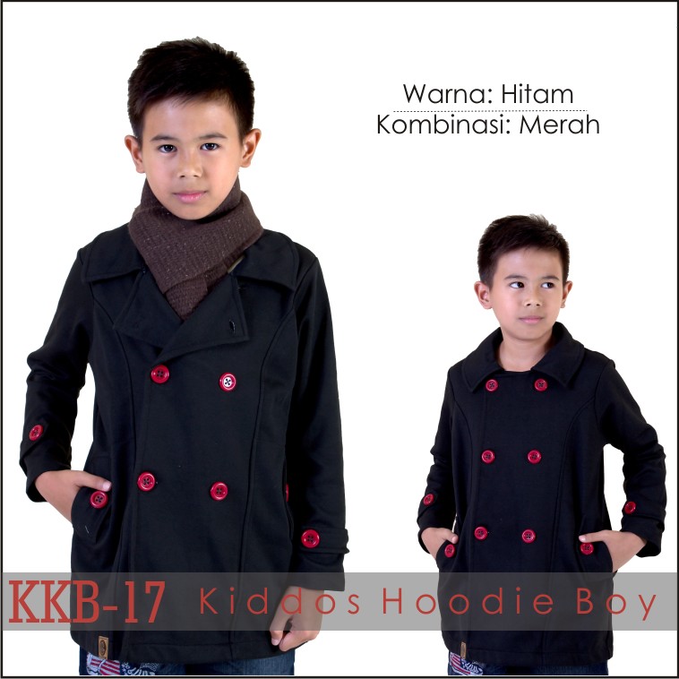 Jaket Anak Laki / Pria Korea Muslimah Hoodie Blazer Ribbon Terbaru Terlaris Korean KKB-17