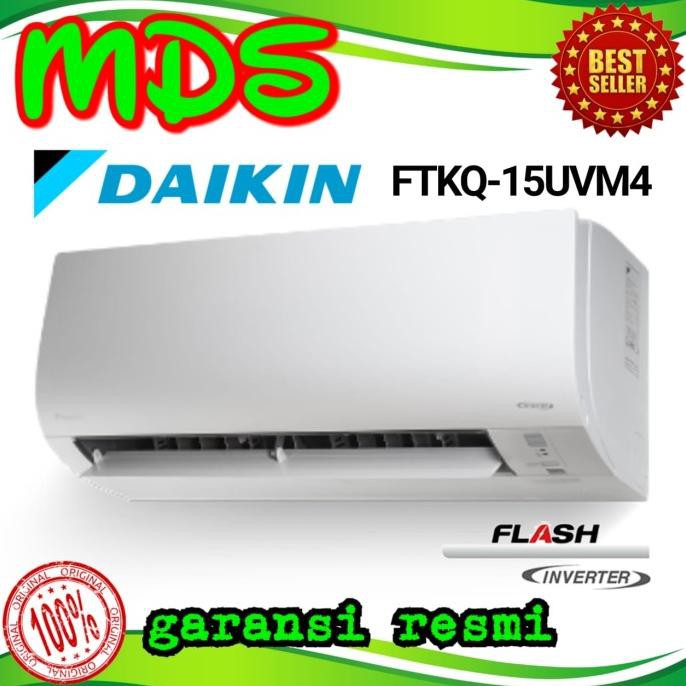 AC DAIKIN 1/2pk FTKQ 15 + pasang instalasi FLASH INVERTER 1/2 pk