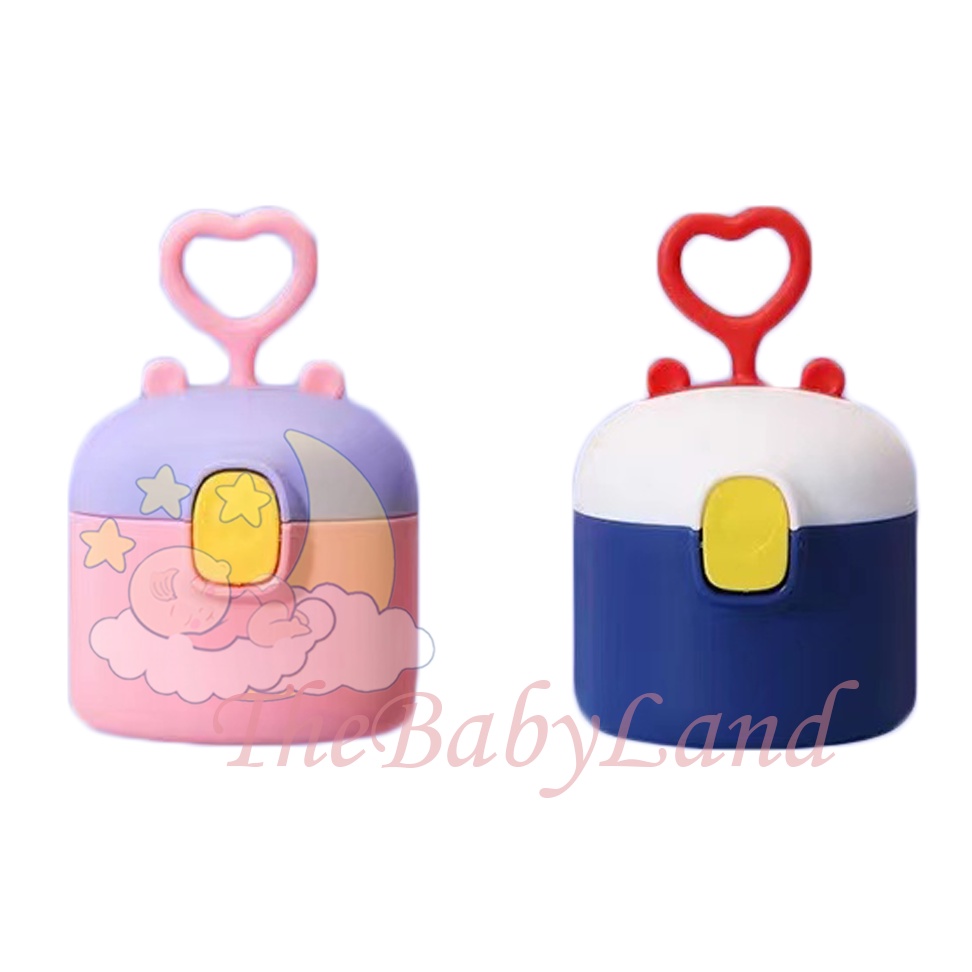 [1KG 8PCS] Babyland Tempat Kotak Penyimpanan Susu Bubuk Bayi Love Portable Kotak Makanan Pelengkap