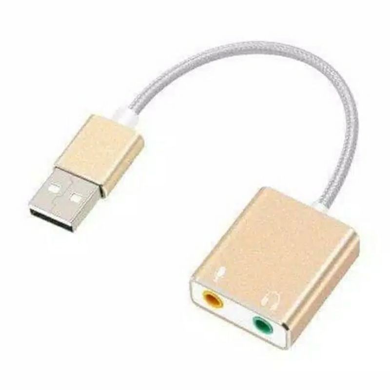 USB External Sound Card 3.5 mm aux &amp; microphonelmicrophone berkualitas New