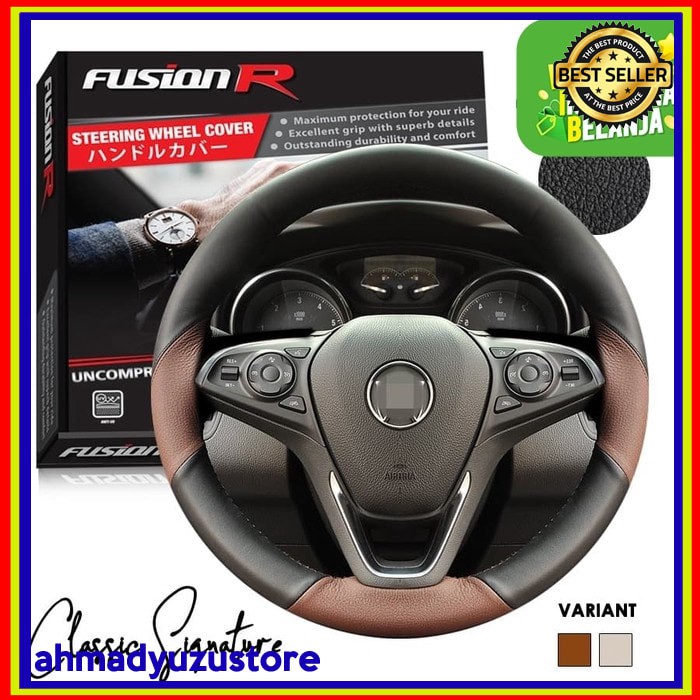 Cover Stir Mobil / Sarung Stir FUSION R Classic Signature UNIVERSAL