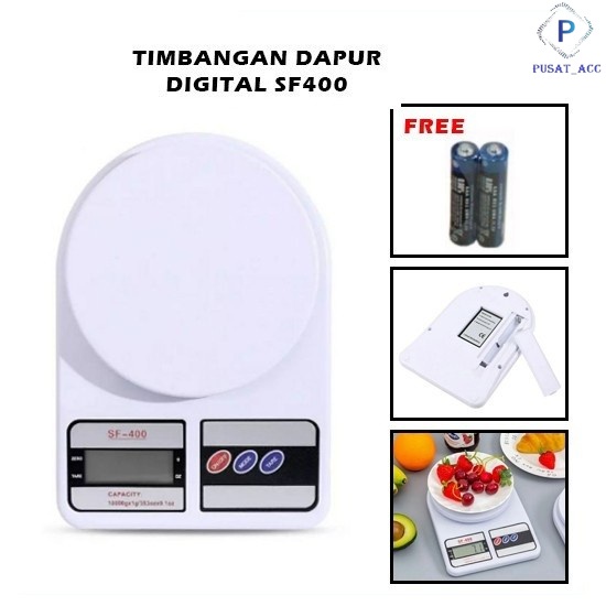 Timbangan Dapur Digital 7KG SF400-Timbangan Bahan Kue Digital SF400 10kg