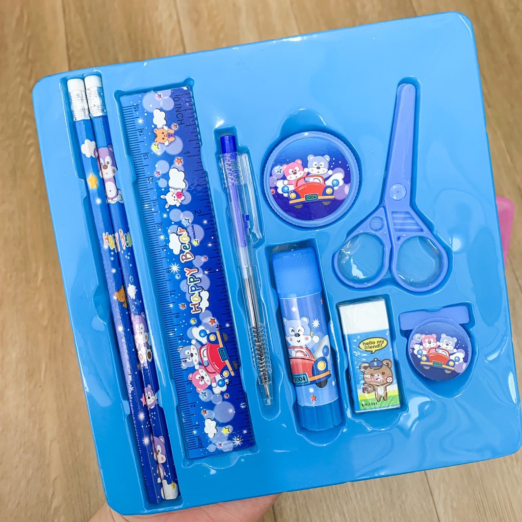 

PAKET ALAT TULIS SET BOX PENSIL PULPEN PENGGARIS PENGHAPUS RAUTAN MURAH GROSIR COD READY