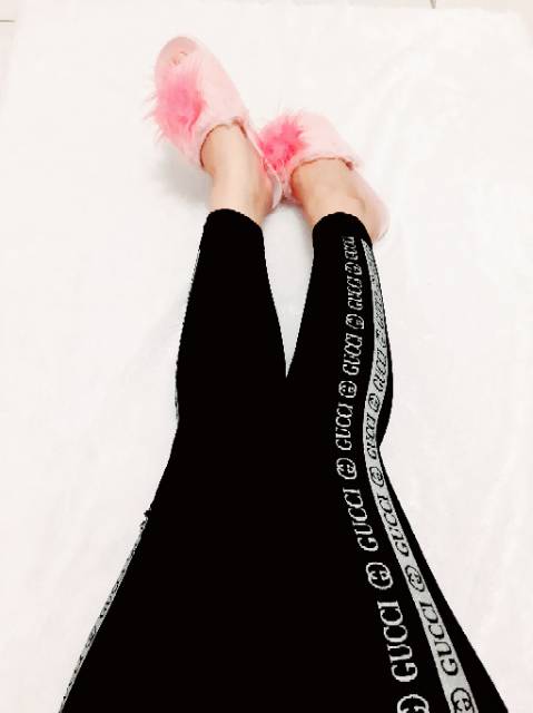 NEW LEGGING IMPORT GUCI DOUBLE LIST/LEGGING MURAH