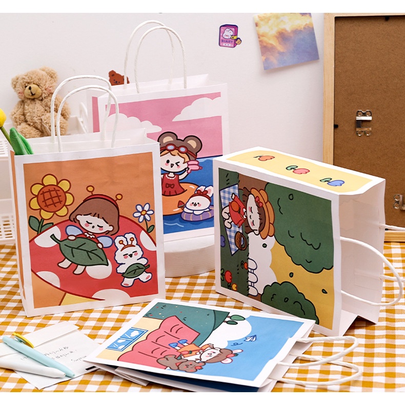 

[DZ] ST396 - Kantong Kertas / Paper Goodie Bag / Tas Penyimpanan Kado Hadiah Gift