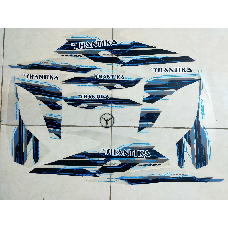 Striping transparan Vario old 125 bohlam livery bus SHANTIKA