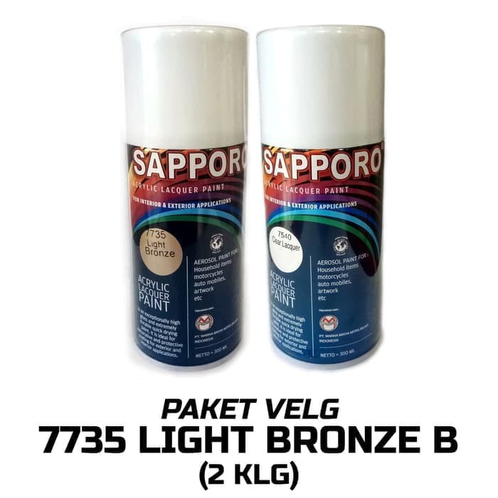 PAKET SAPPORO VELG 7735 LIGHT BRONZE B CAT VELG MOTOR TERBAIK