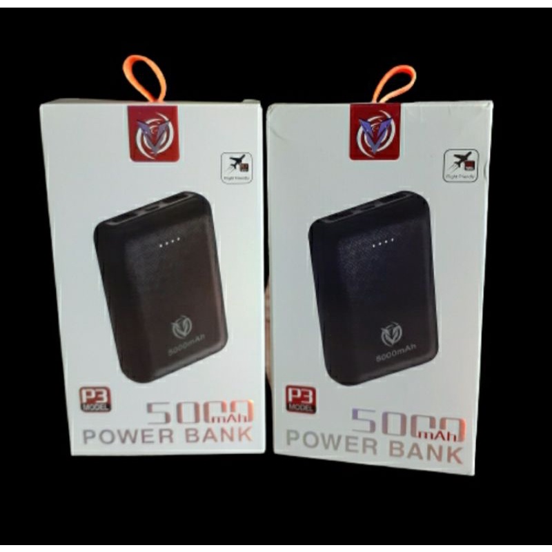 EVO P3 Powerbank 5000 mAh Black Garansi Resmi