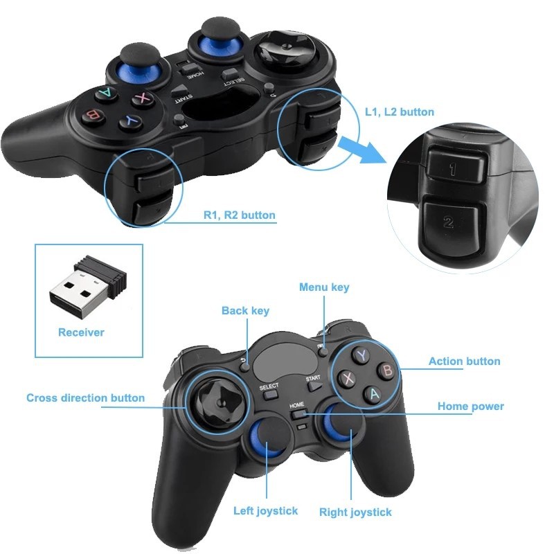 NA - Stick Wireless Mobile Android PS3 Joystick Mobile Bluetooth 850M