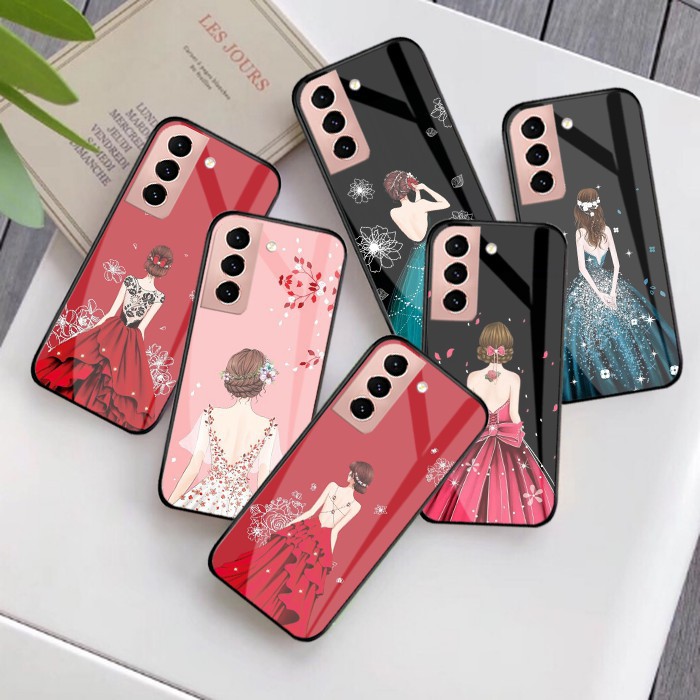 Softcase Kaca [M165] SAMSUNG S21 5G - Softcase Glass - Kesing Kaca - Mirror Case - Case Kaca SAMSUNG