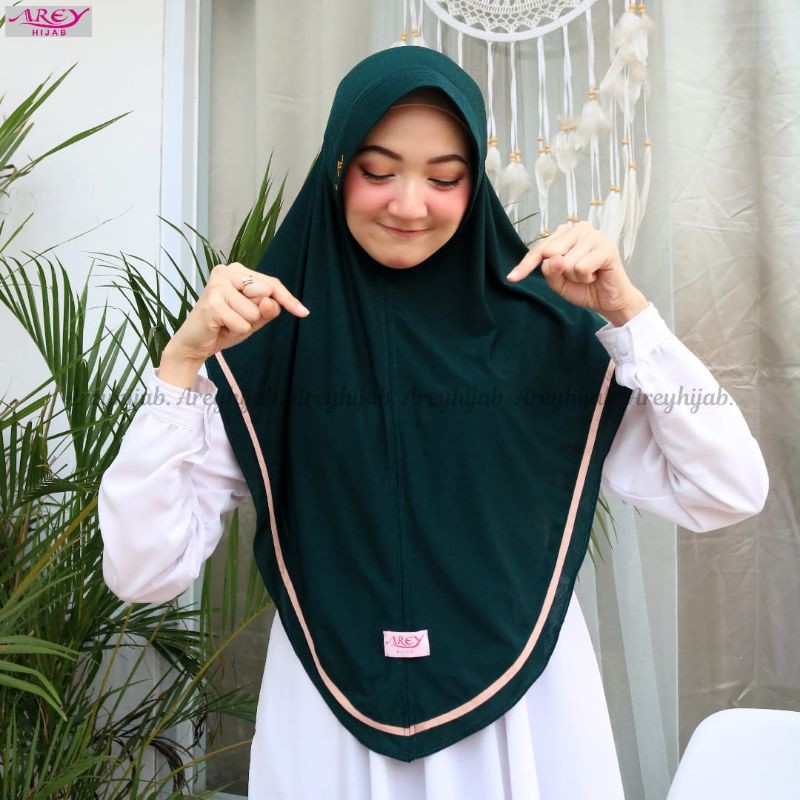 (AREY ZAYYIN) Hijab Instan Zayyin - Original Arey -Jersey Iris