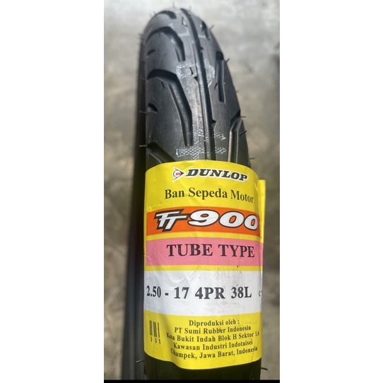 Jual BAN DUNLOP BAN MOTOR BEBEK DEPAN MERK DUNLOP 25017 TUBETYPE