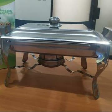 Panci Penghangat , pemanas makanan Dish stainless