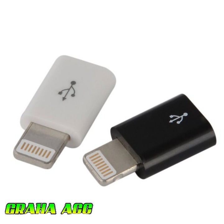 ADAPTOR CONECTOR SAMBUNGAN IPHONE Converter Charger Micro Usb To Lightning Sambungan Micro USB To Iphone