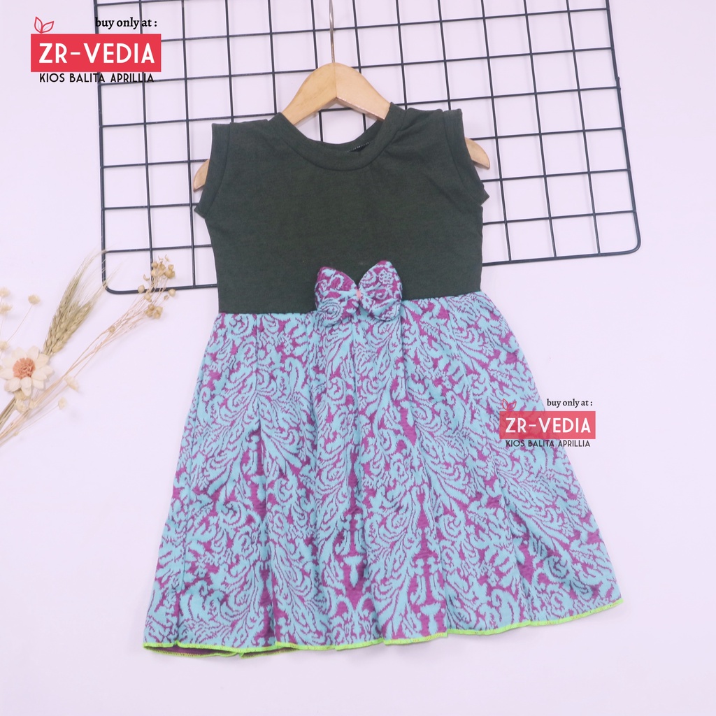 Dress Lala uk 3-4 Tahun TYPE C / Dress Anak Perempuan Murah Baju Anak Batik Casual Motif Lucu Grosir